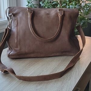 Roots Large Leather Grace Tribe bag